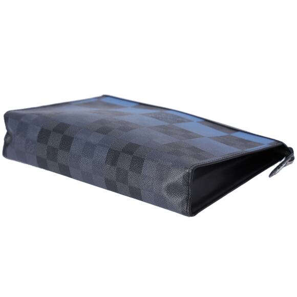 Louis Vuitton Pochette Voyage MM Giant Damier Graphite Clutch Bag N60412 Blue - Picture 3 of 5